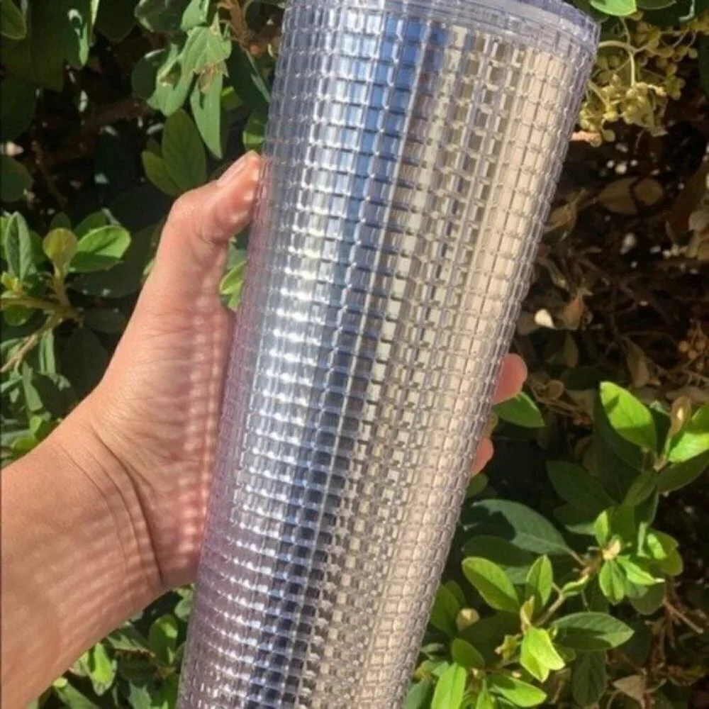 New! Starbucks Silver Holiday Tumbler